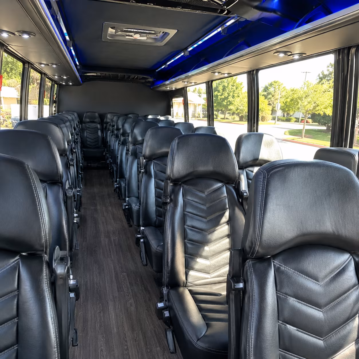30 passenger minibus interior
