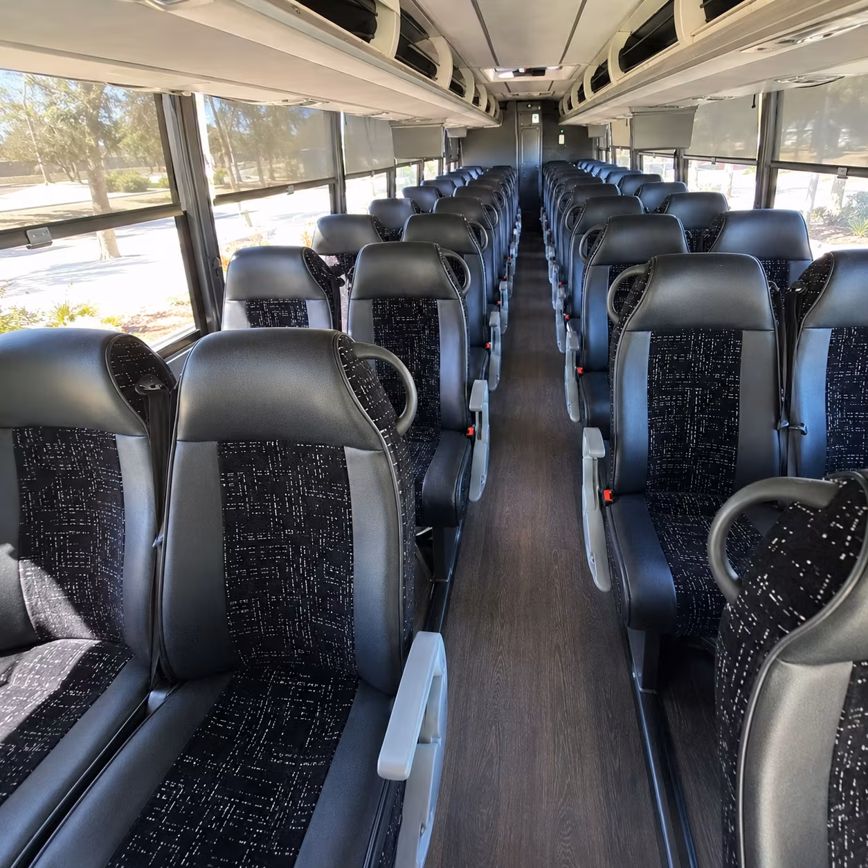 big group heading to finley stadium one bus handles it all