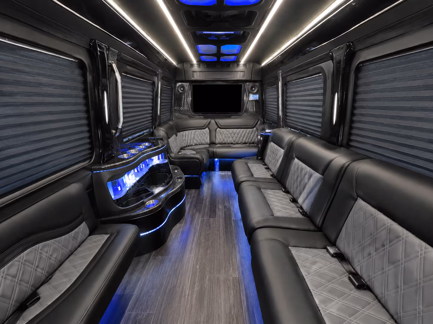 chattanooga 40 passenger party bus interior