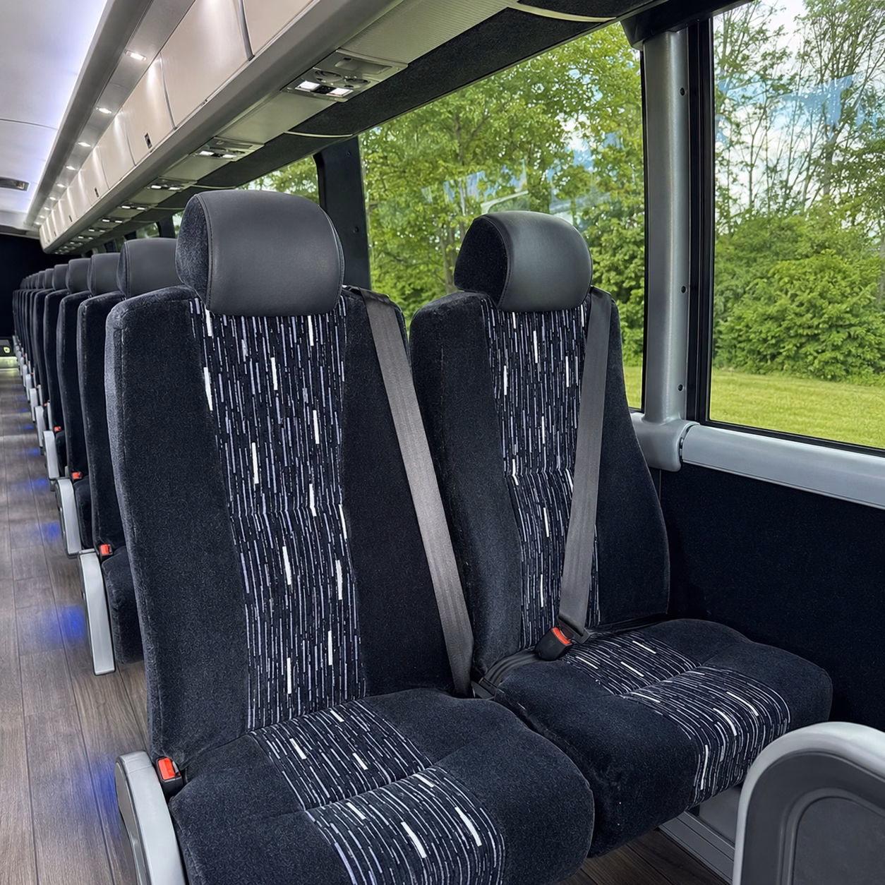 chattanooga charter bus rental interior
