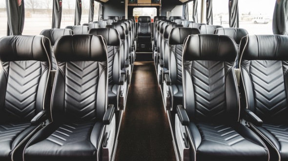 54 passenger charter bus inside chattanooga