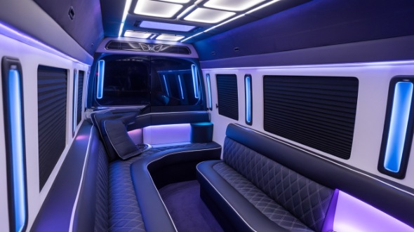 party bus rental interior knoxville